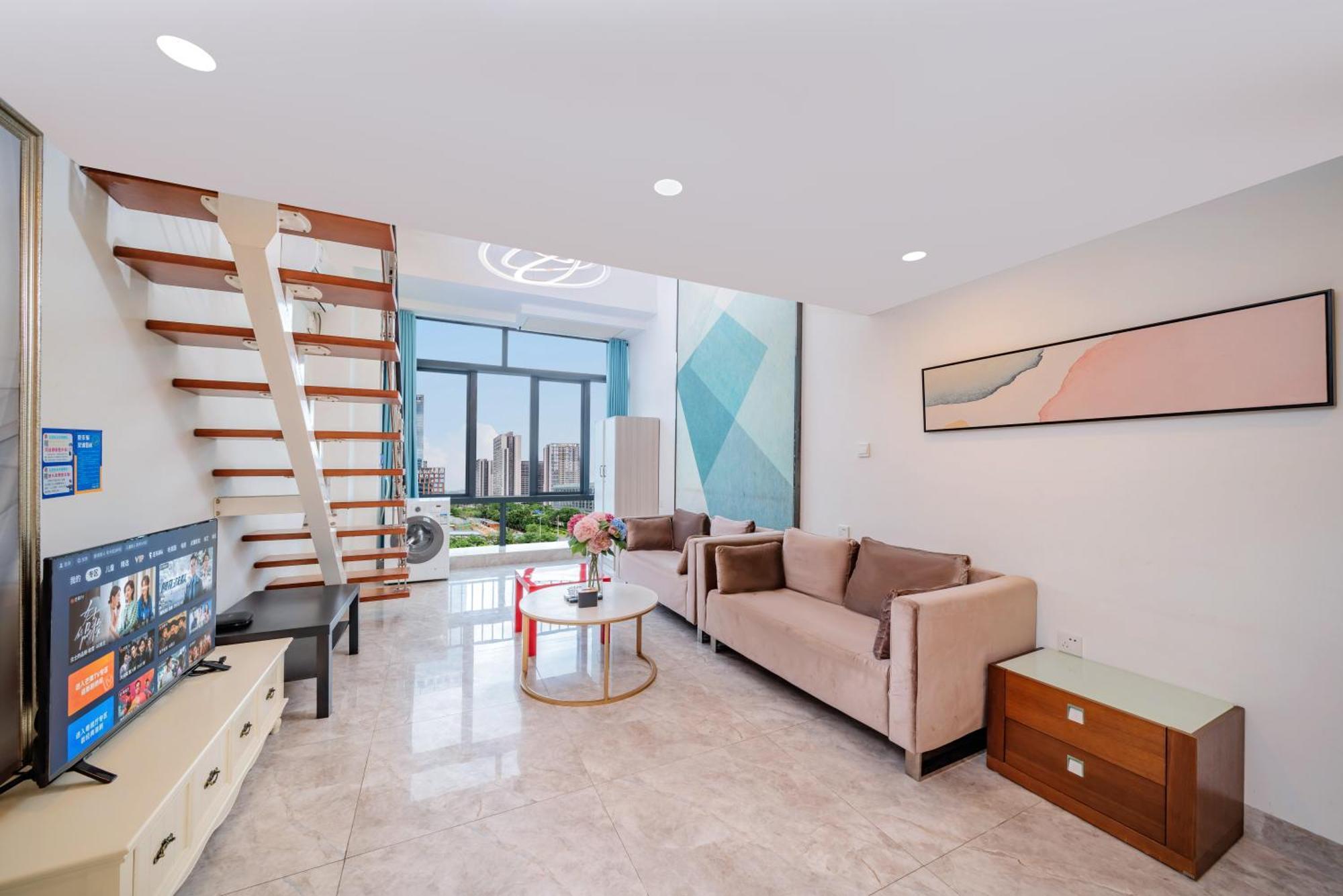 April Fair Duplex Apartment Guangzhou South Railway Station Ao Yuan Yue Shi Dai Branch Экстерьер фото