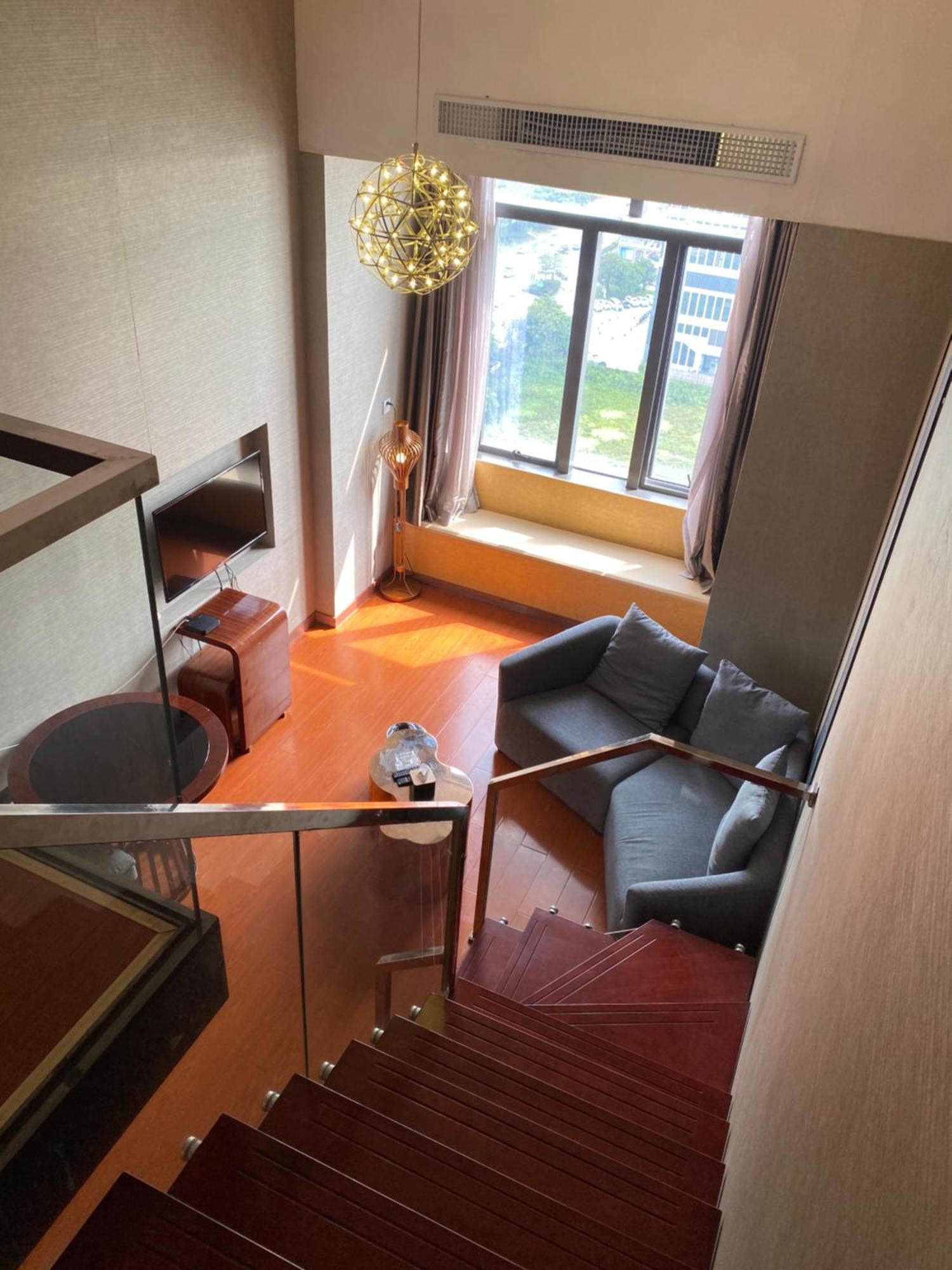 April Fair Duplex Apartment Guangzhou South Railway Station Ao Yuan Yue Shi Dai Branch Экстерьер фото