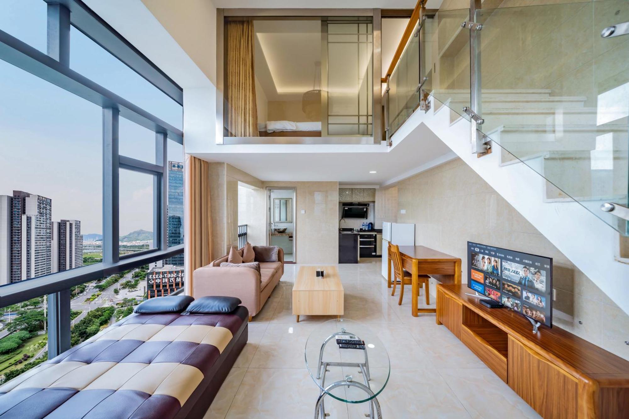 April Fair Duplex Apartment Guangzhou South Railway Station Ao Yuan Yue Shi Dai Branch Экстерьер фото