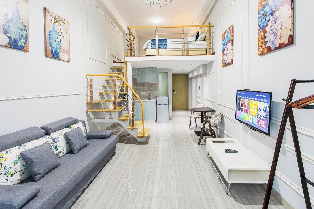 April Fair Duplex Apartment Guangzhou South Railway Station Ao Yuan Yue Shi Dai Branch Экстерьер фото